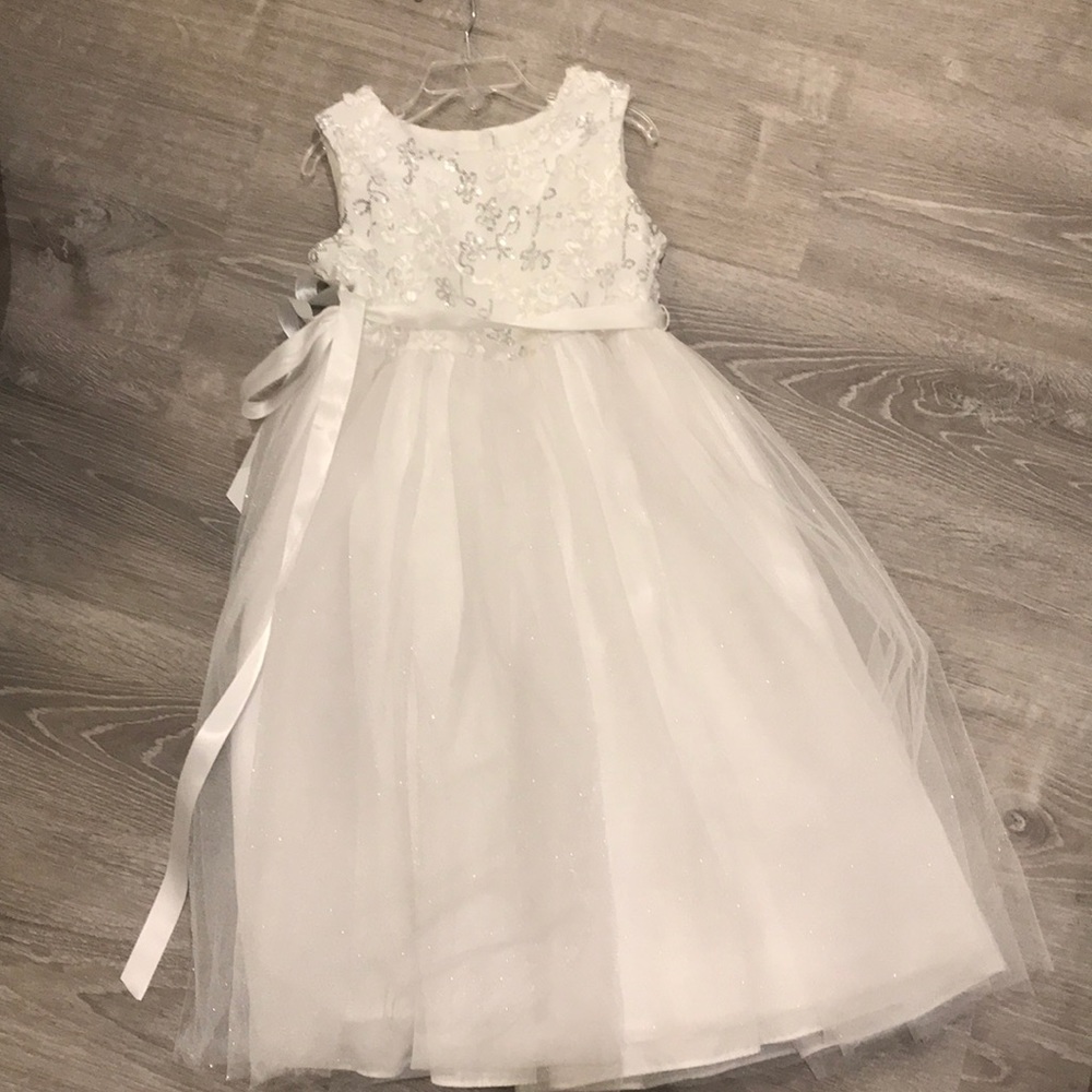 White beautiful girl dress